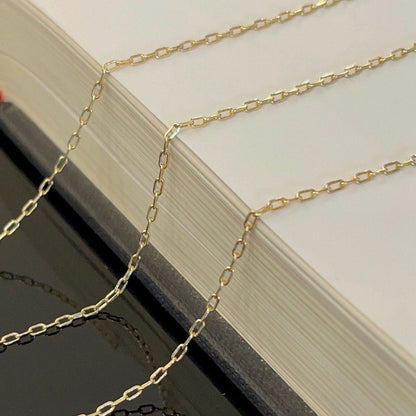 18K gold filled figaro chain 3mm flat link design wholesale
